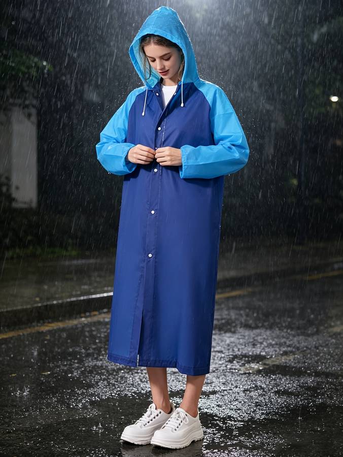 Raincoat Blue Size Asian Onesize