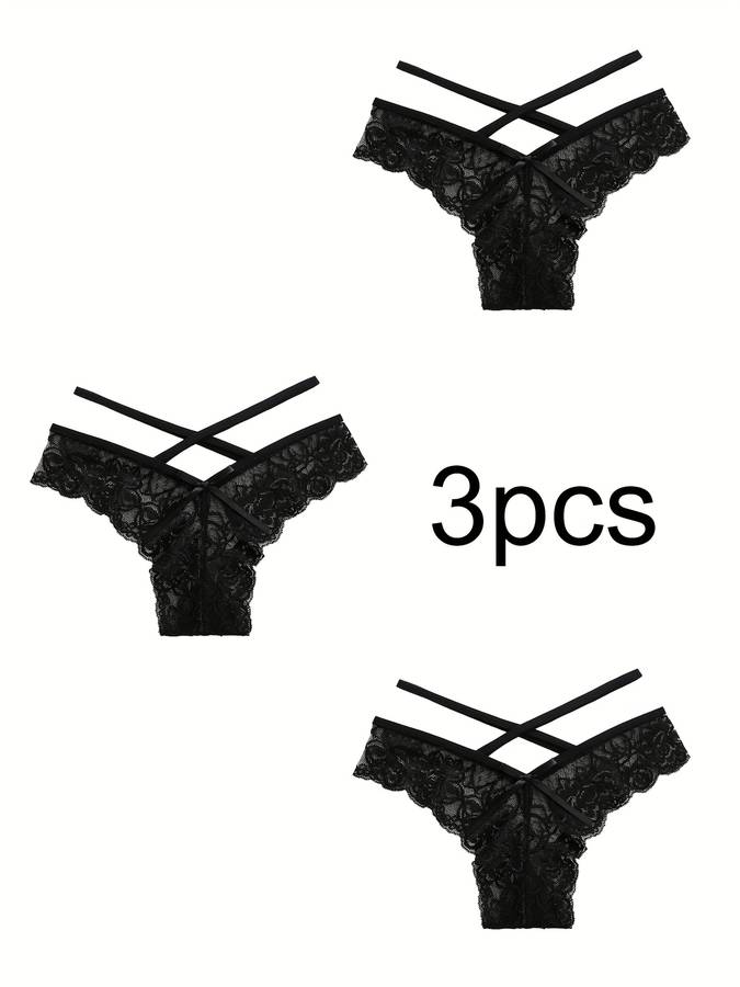 Womens Underwear Color 3 Pieces Of Black Sizel