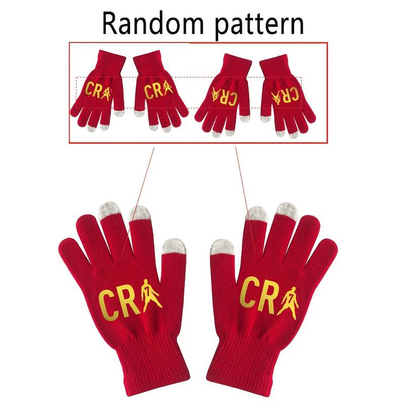 1 Pair Black Warm Gloves