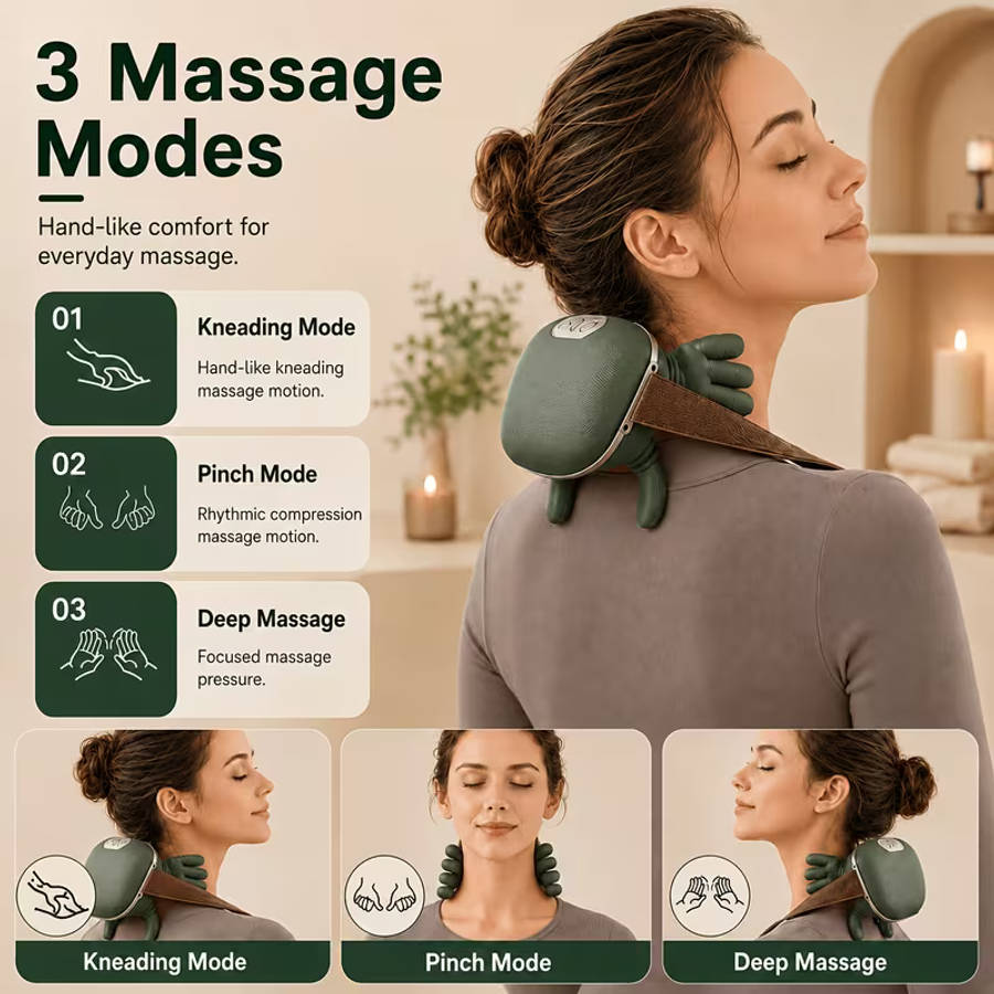 8 Claw Rechargeable Shoulder and Neck Massager