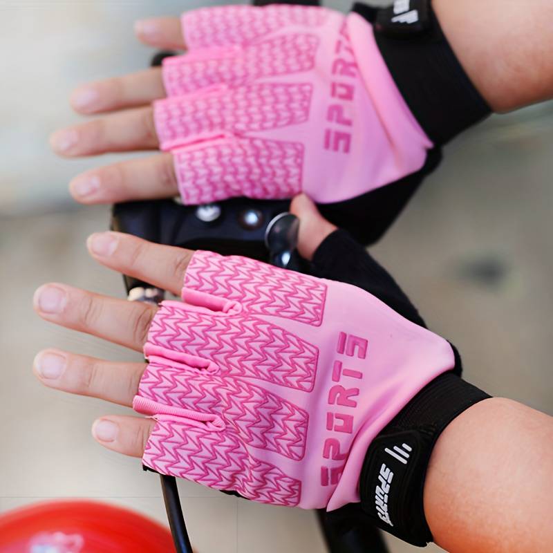 1 Pair Corrugated Pink Size S 3 To 6 Years Old Outdoor Sports Gloves