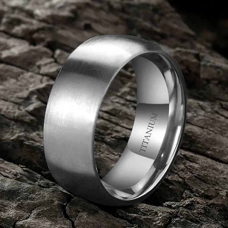 Titamium Men's Band Ring - Modern design