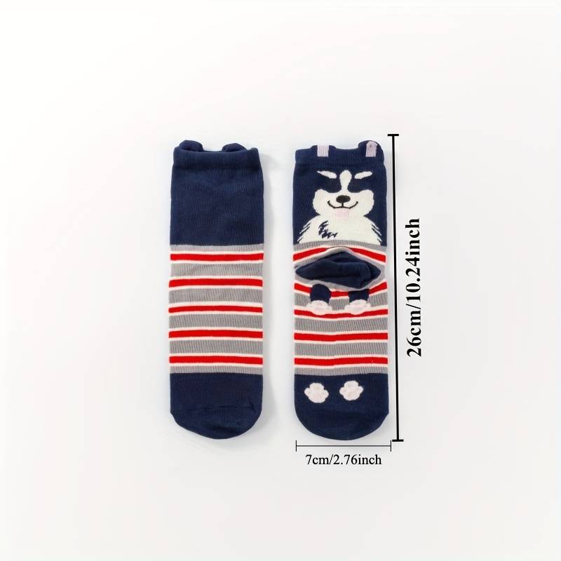 5 Pairs Policromo 7 To 10 High Elastic Socks