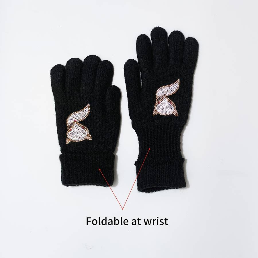 1 Pair Owl Warm Gloves