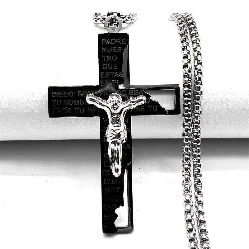 1 Piece Silvery Jesus Theme Pendant