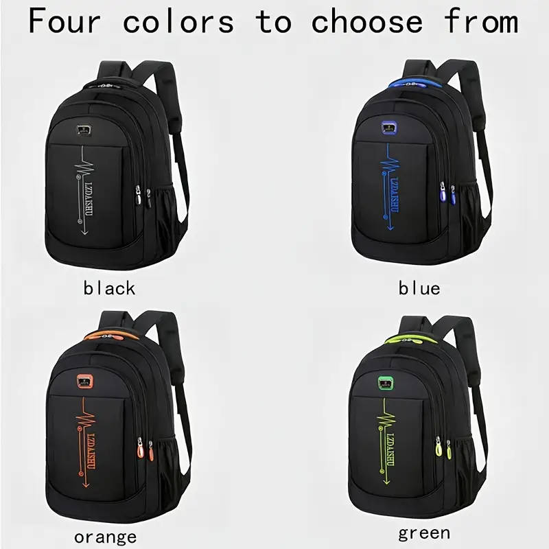 1pc Simple Fashion Business Backpack Casual Travel Backpack Large Capacity Laptop Storage Backpack Z