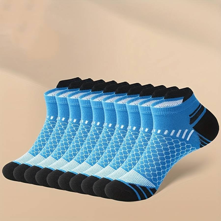6 Pairs Of Mixed Colors One Size High Elastic Socks