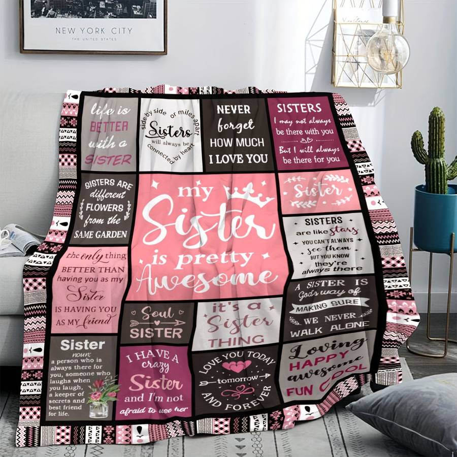 1ps Blanket Color Bicolor Purple size 130x160cm