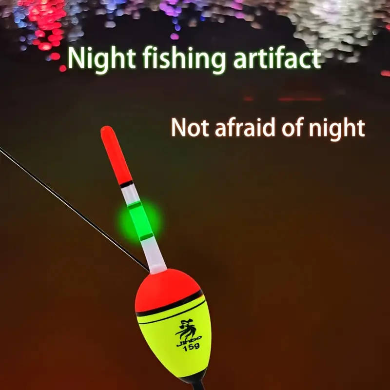 1pc Durable EVA Glow-In-The-Dark Floating Buoy For Fishing And Rafting Stable Lightweight Design 15g