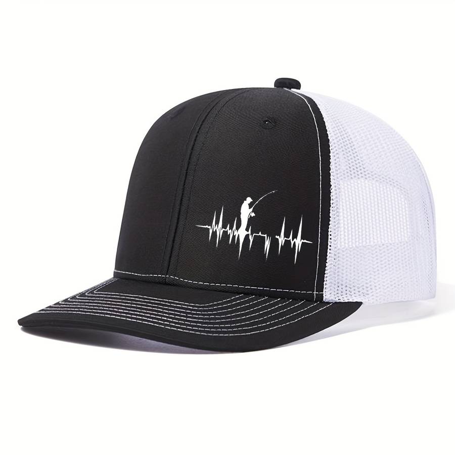 1pc A Stylish Baseball Cap Featuring a 3D Print of Outdoor Fishing Suitable for Both Men And Women