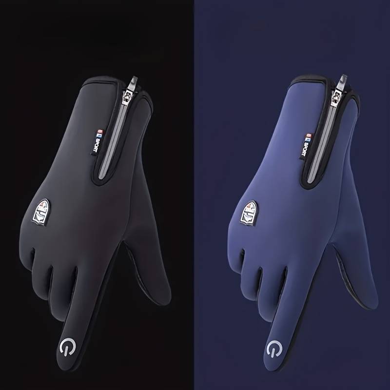 1 Pair Blue Size L Outdoor Sports Gloves