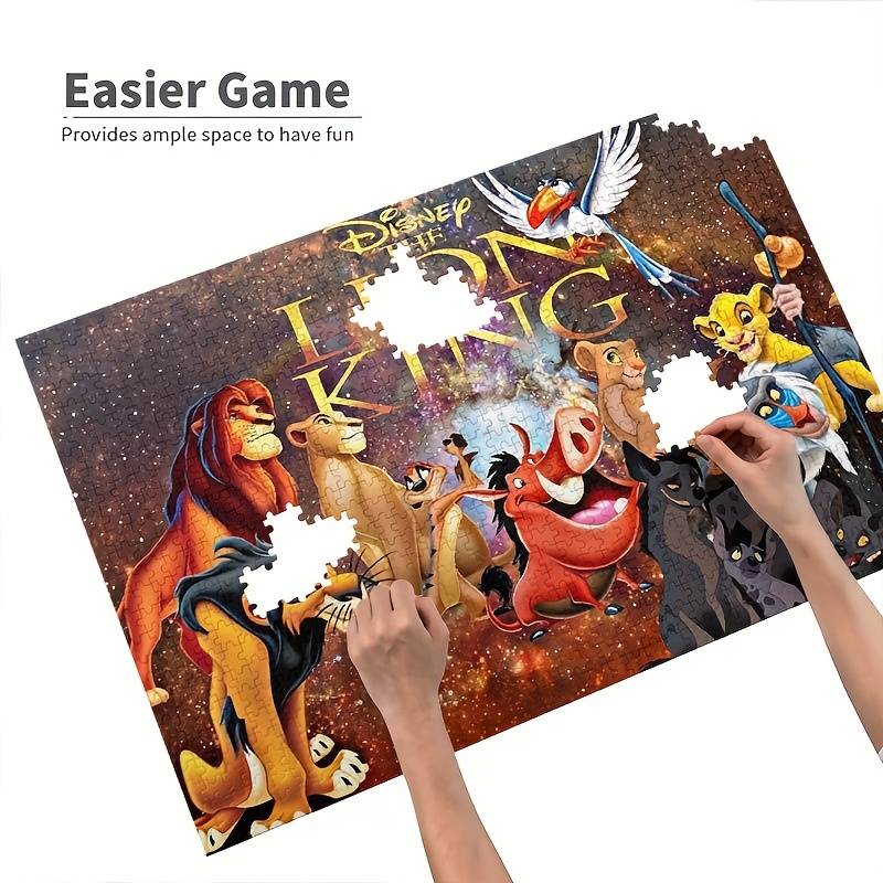 1000pcs Wooden Jigsaw Puzzle The Lion King Vibrant Character Design with Simba Na