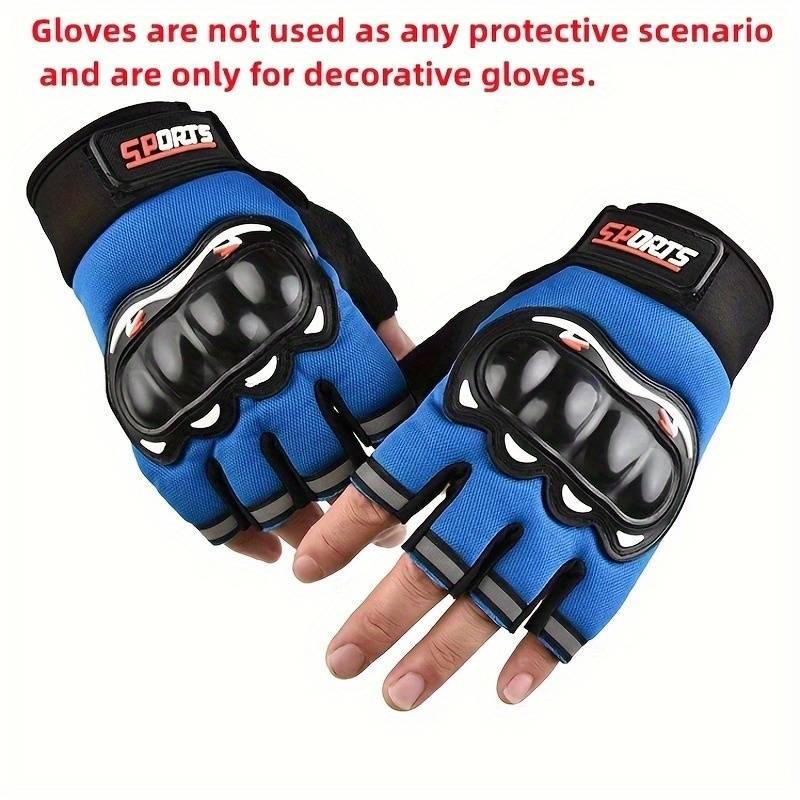1 Pair Half Finger Black Outdoor Sports Gloves