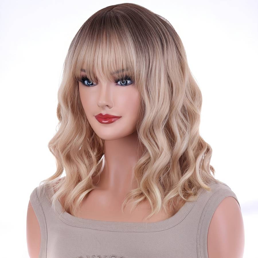 1Pc Linen 35.56cm Fashion Design Wig