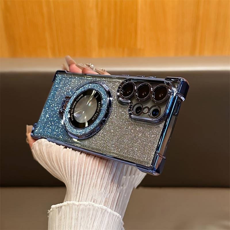 1pc Blue For Samsung Galaxy S24 Ultra Phone Cases