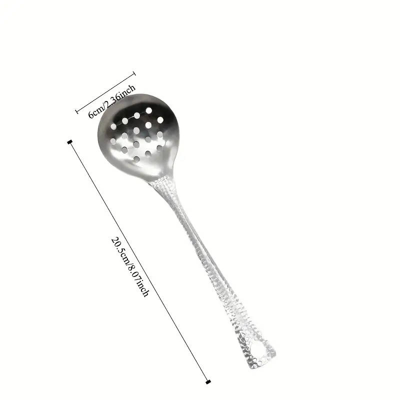 2-Pack Stainless Steel Hot Pot Spoon Soup Spoon Colander