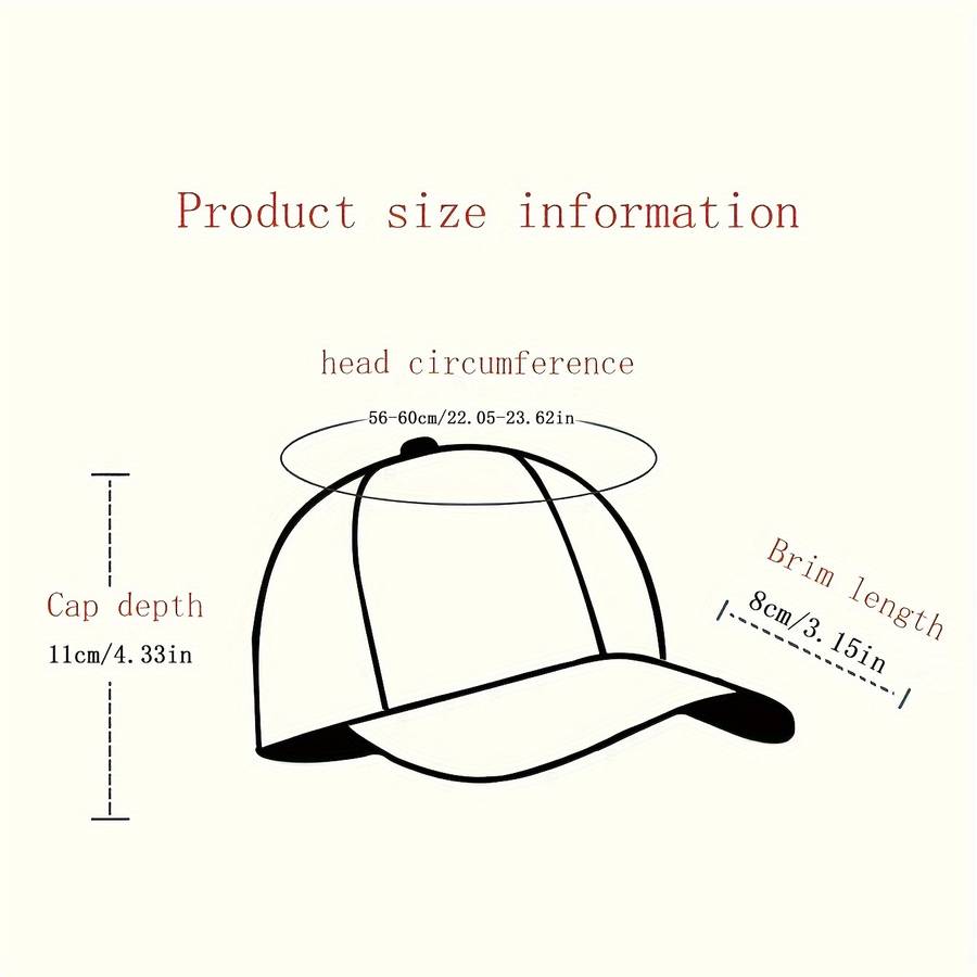 1pc Four One Sun Protection Baseball Cap Adjustable Fit UV Protection Stylish Black Hat with Wh