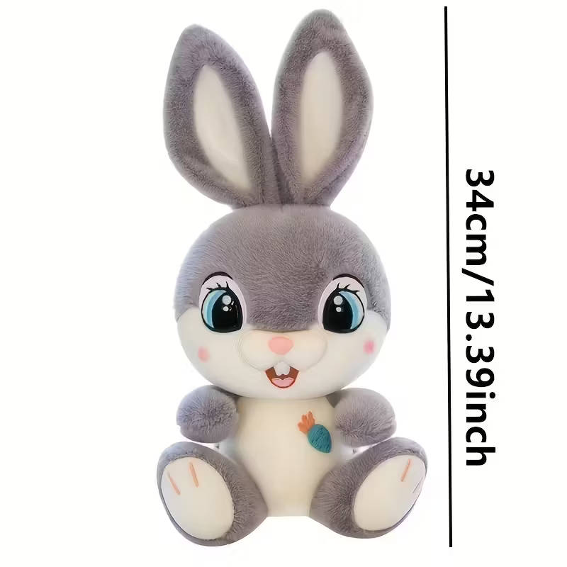 1 Cute Rabbit Plush Toy Gray
