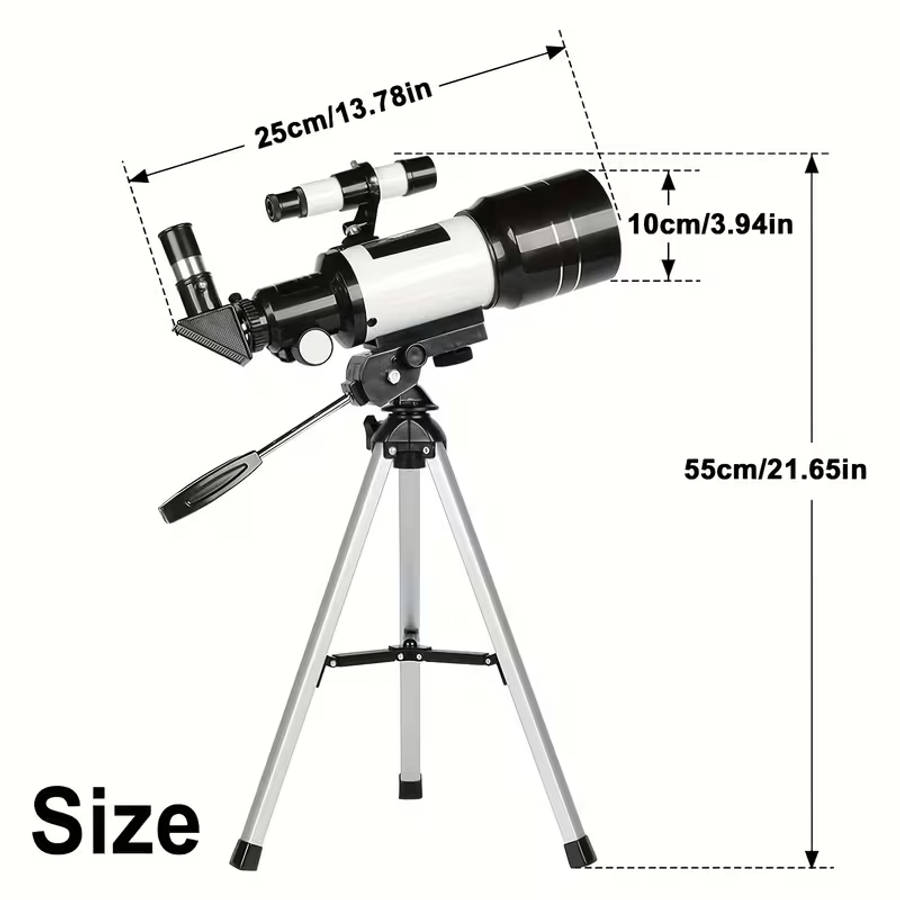 High-Resolution Variable Magnification Telescope
