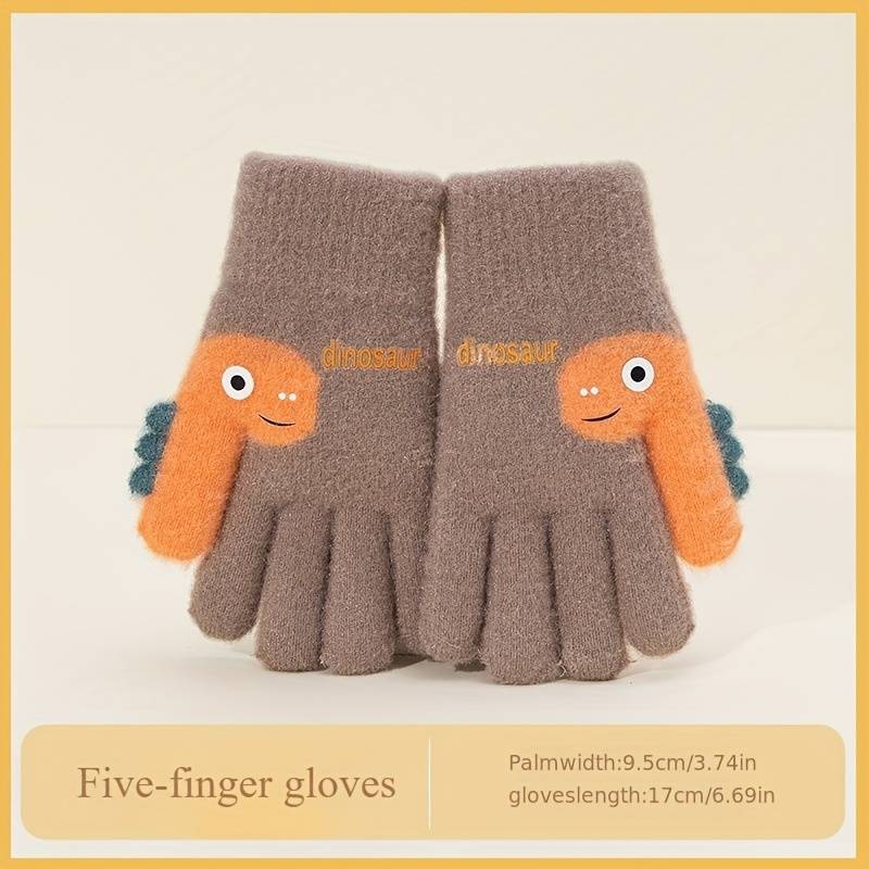 1 Pair Navy Blue Warm Gloves