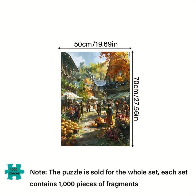 1000 Piece Paper Jigsaw Puzzle For Adults 70x50cm 27.56x19.69in Thick Dura