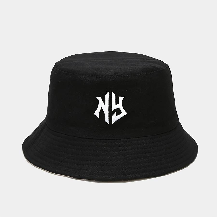 1pc ATHACER Bucket Hat with "NY" Embroidery Breathable Sun Protection Lightweight Foldable Fi