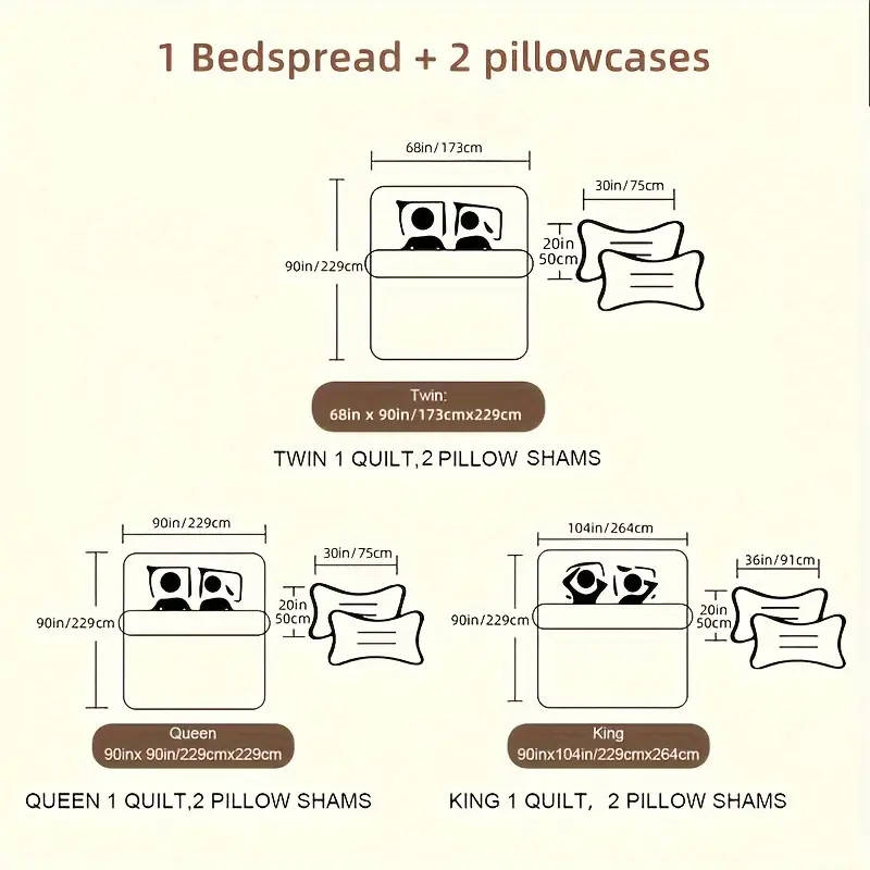 3-Piece Simple Stitched Duvet Cover Set 229cm*264cm