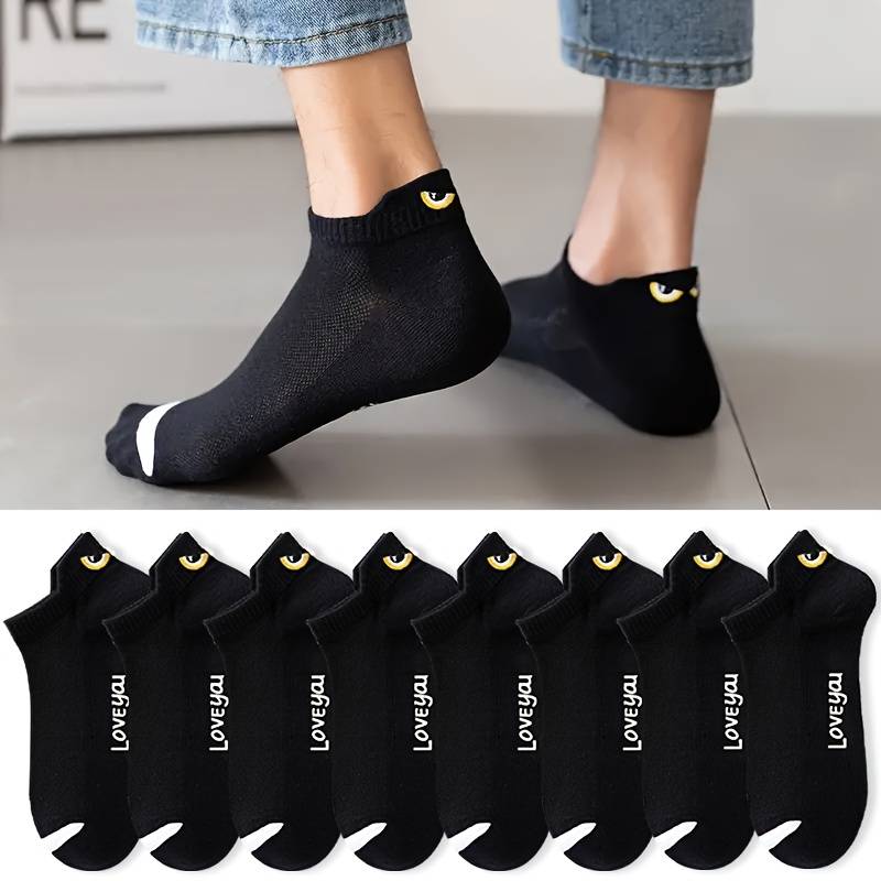 8 Pairs White One Size High Elastic Socks