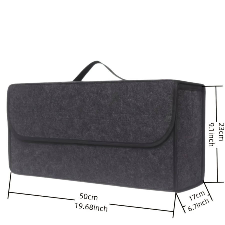 Thickened Felt Cloth Car Trunk Storage Box