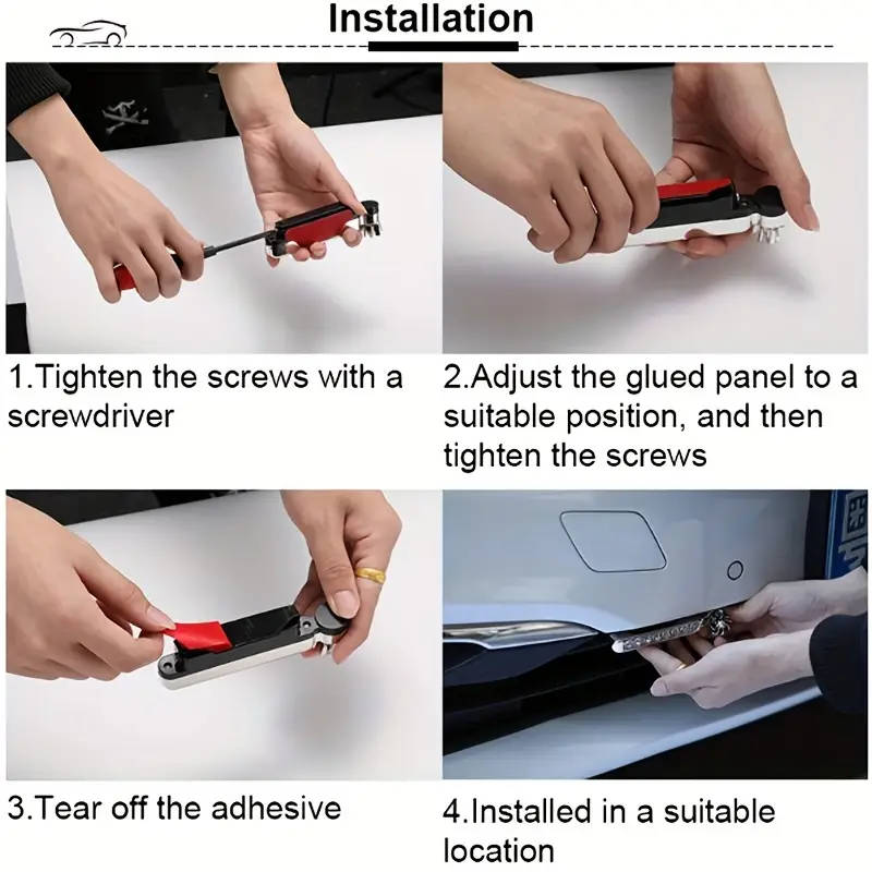 2Pcs White Car Wind Powered LED Fan Light