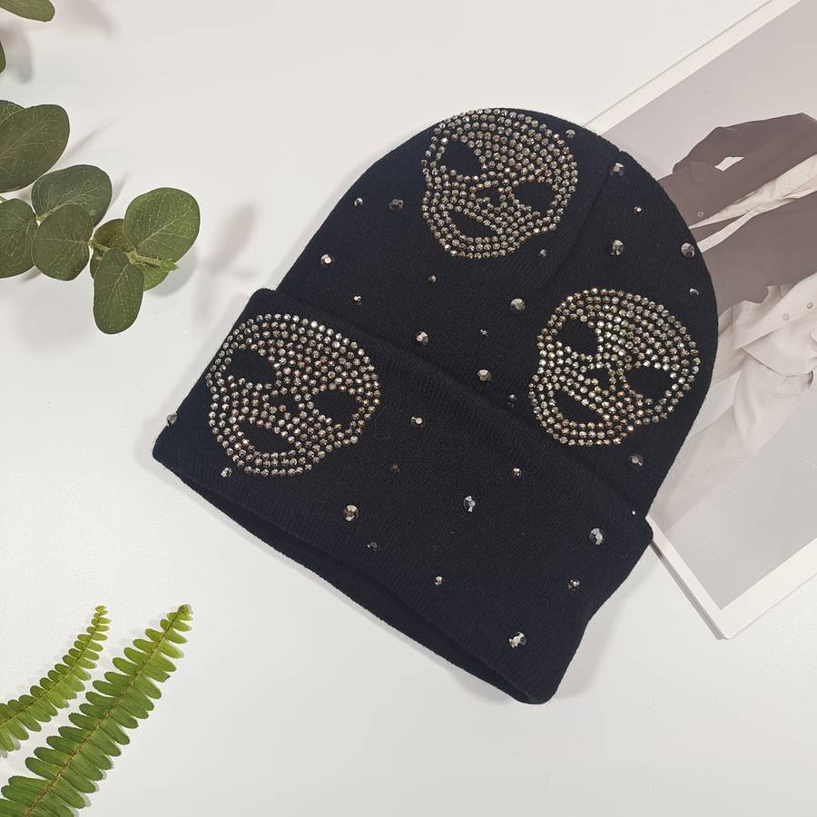 Black Beanie Sparkling Hat