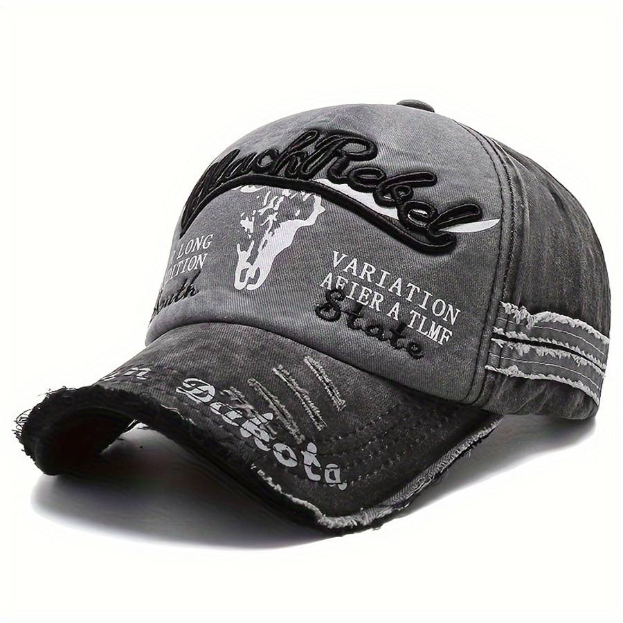 Four One Sun Protection Baseball Cap Adjustable Fit Uv Protection Stylish Black Hat With Wh