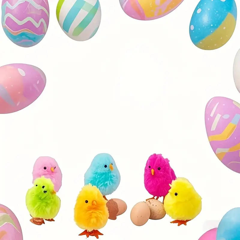 18-Piece Assorted Mini Easter Chick Decorations