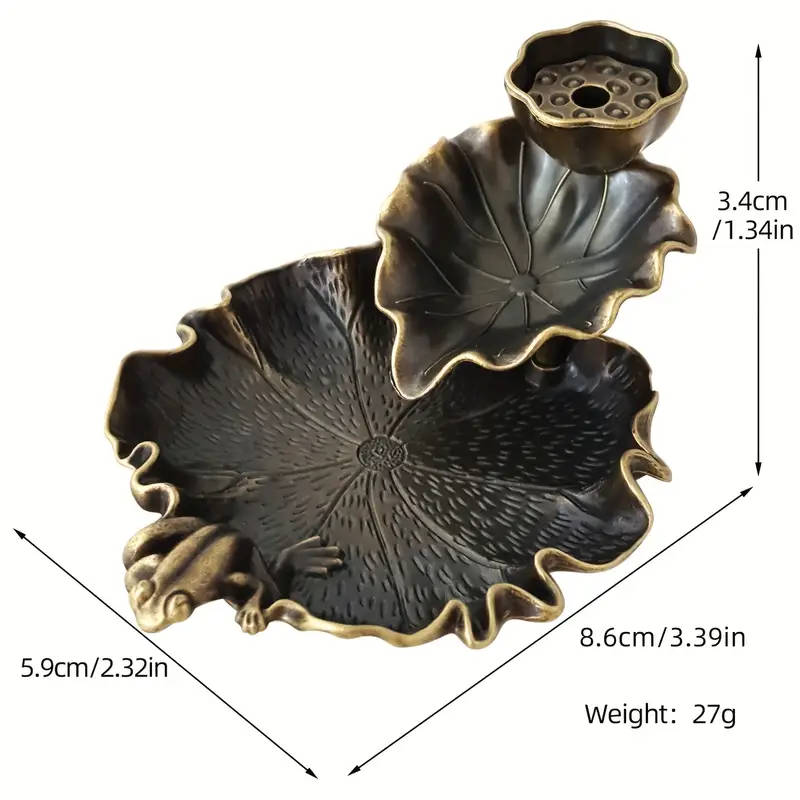 1 Lotus Frog Incense Burner