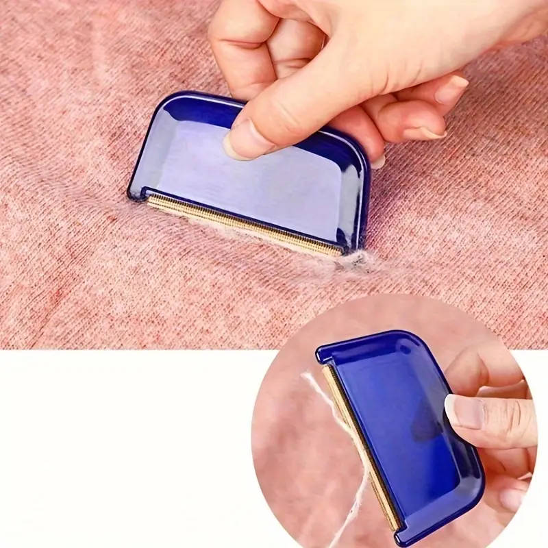 1Pc Portable Manual Lint Remover With Copper Mesh Effective Pilling Comb