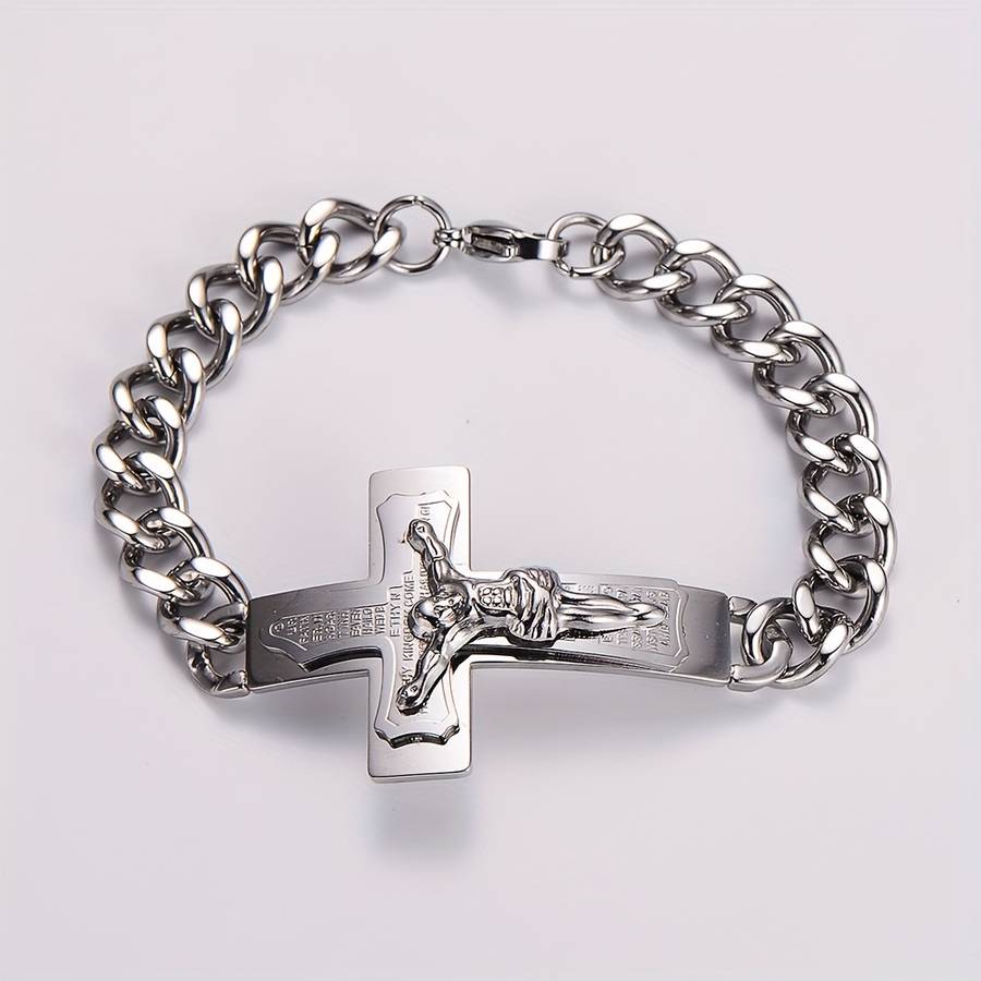 1 Piece Silvery Jesus Theme Pendant