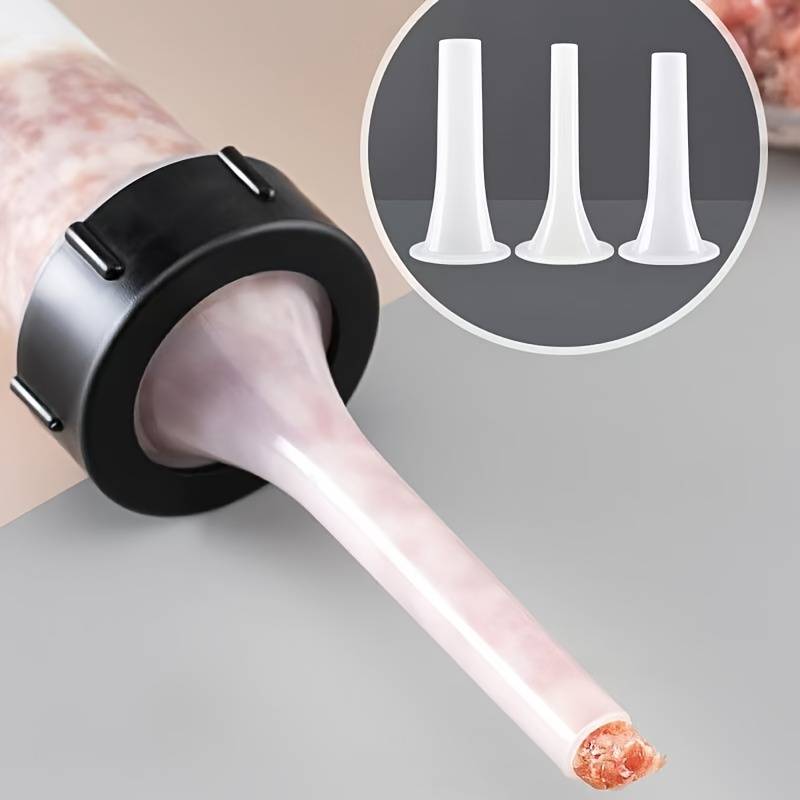 1pc Durable Plastic Sausage Stuffer Tool Handheld Sausage Maker for Homemade Sausages Kitche