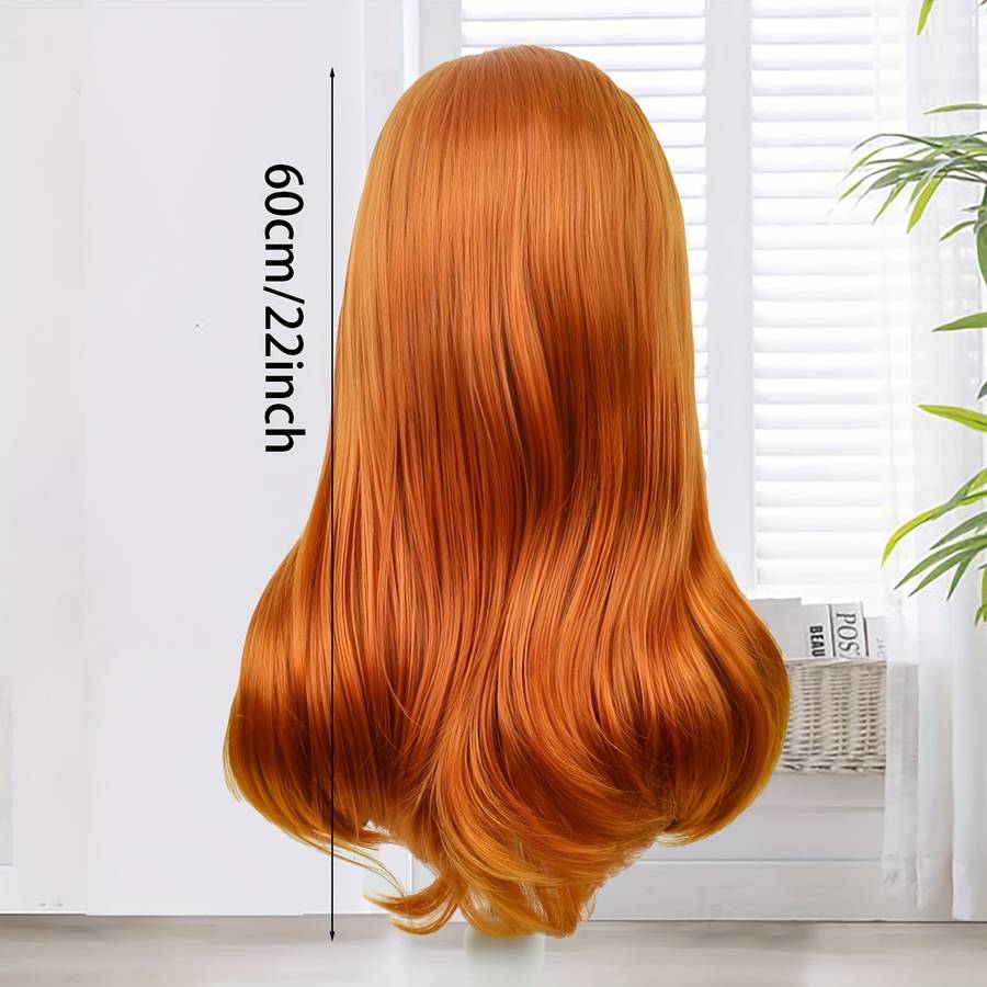 1Pc Orange B016 71.12cm Fashion Design Wig