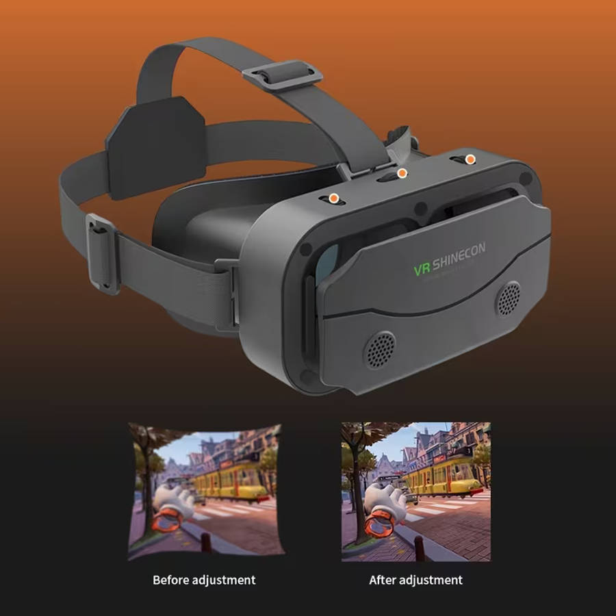 VR SHINECON Next-Gen 3D Virtual Reality Headset - Universal Smartphone VR Glasses