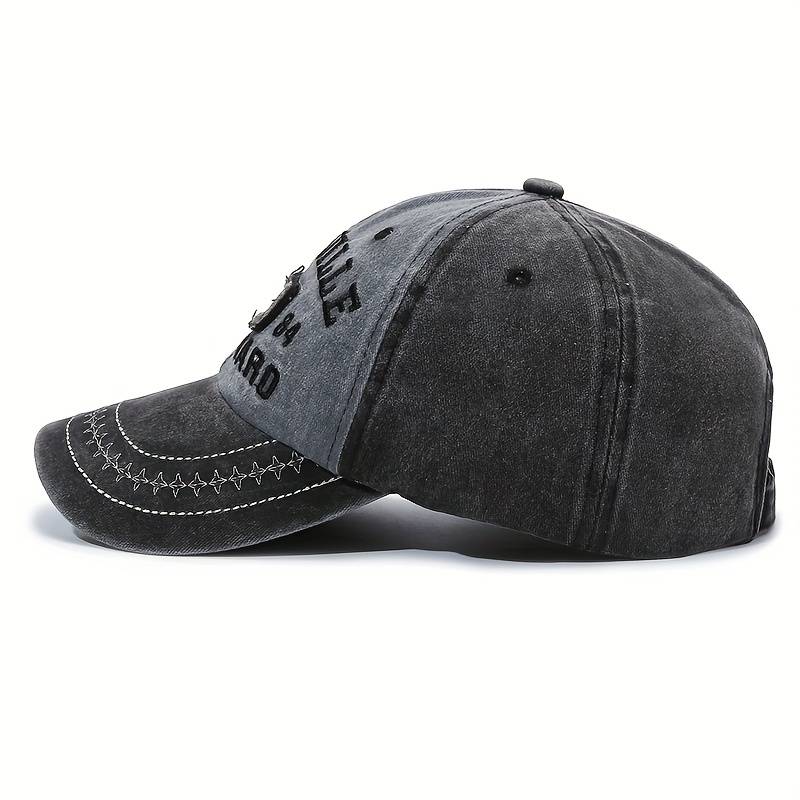 1pc Vintage Washed Baseball Cap with Adjustable Strap Distressed Fade-Resistant Outdoor Dad Hat