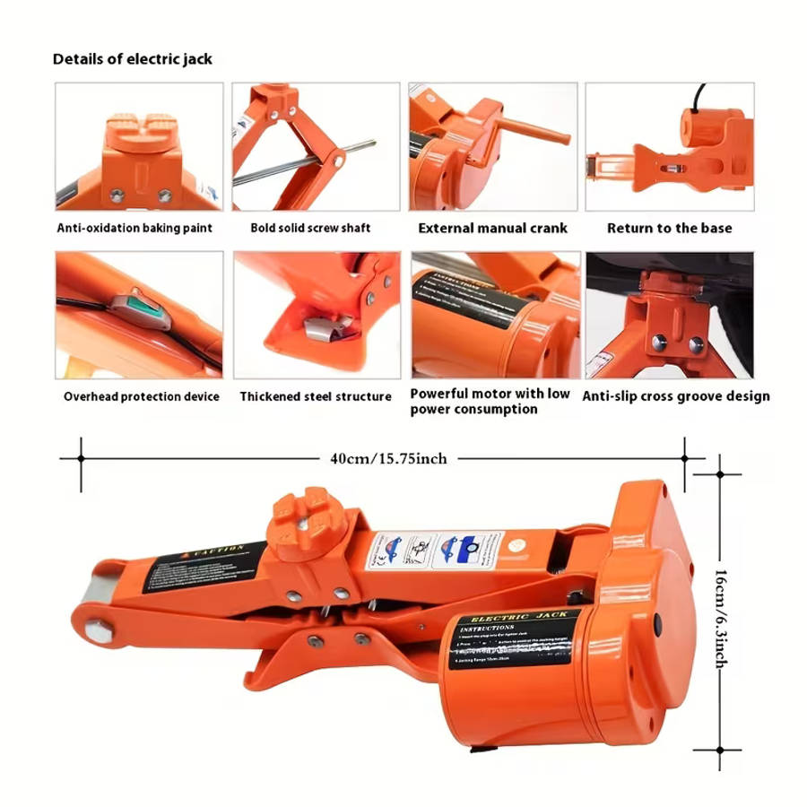 3T Car Electric Jack Set and Wrench Set