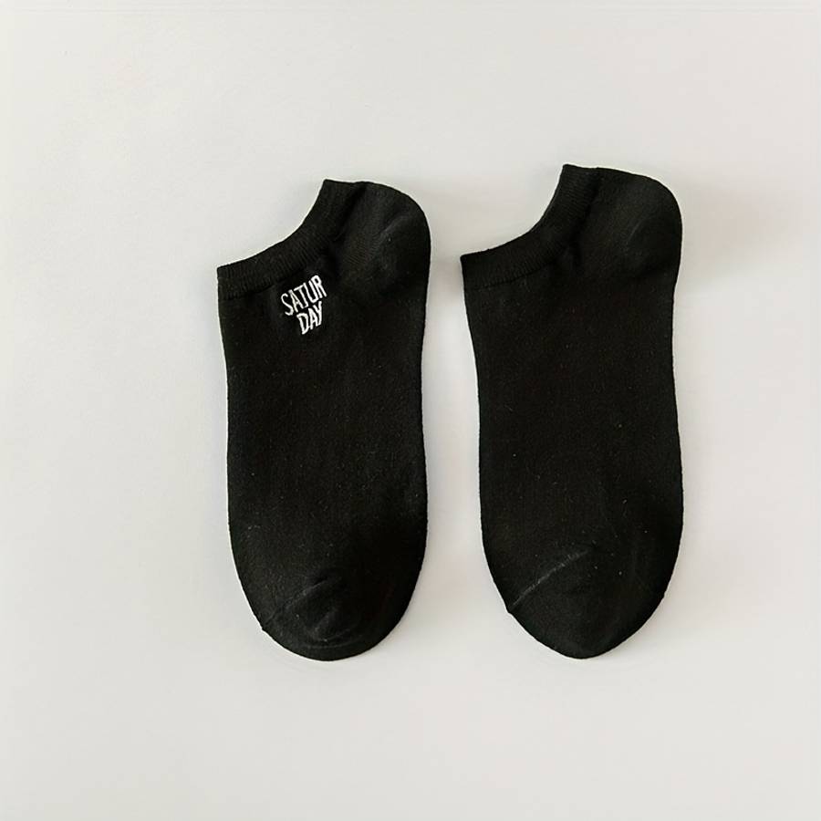 10 Pairs Black One Size High Elastic Socks
