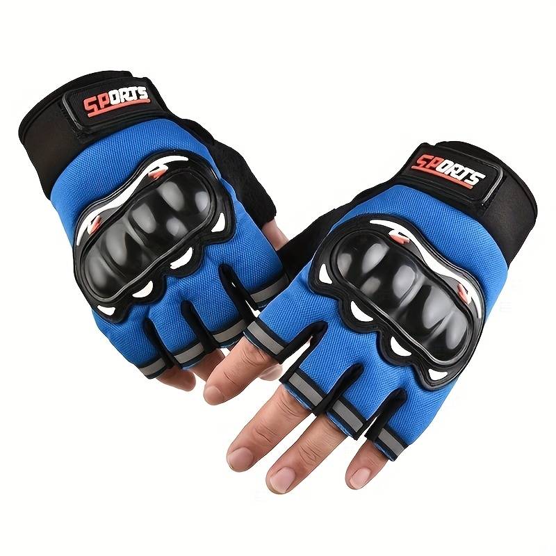 1 Pair Half Finger Black Outdoor Sports Gloves
