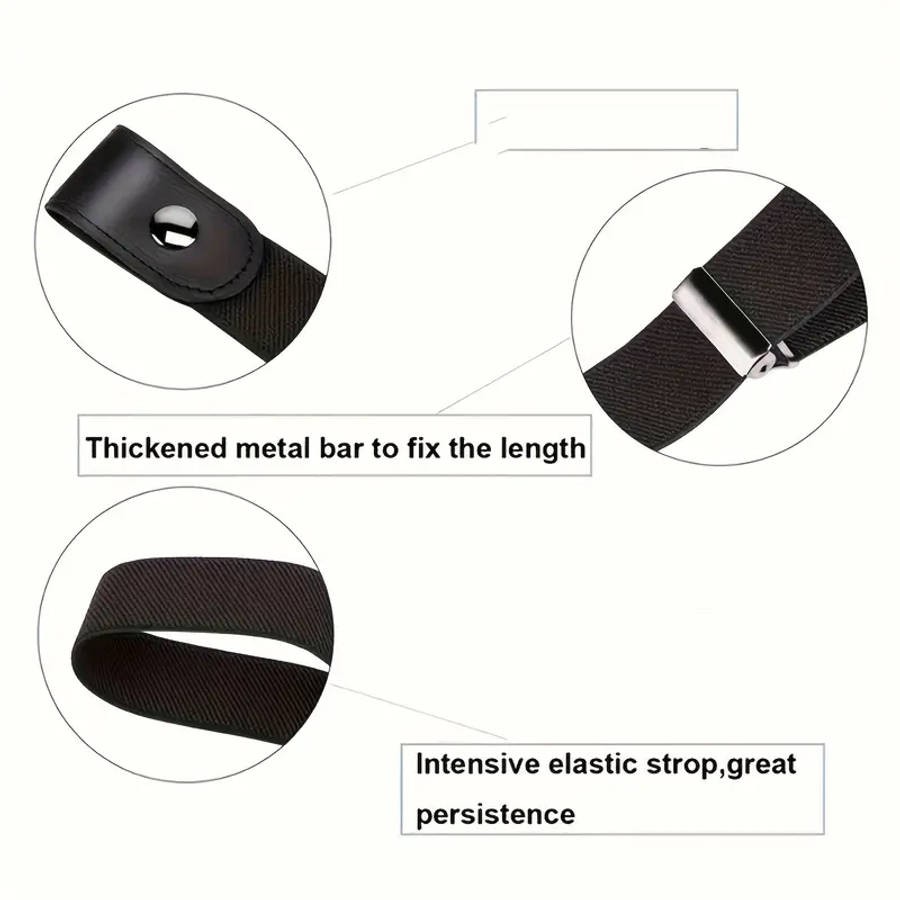 No Buckle Stretch Belt for Women Comfortable Invisible Waistband