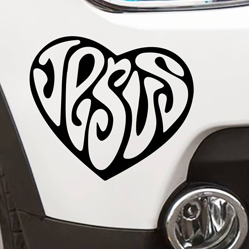 1pc Jesus Heart 20X16.9CM Jesus Christian Themed Stickers