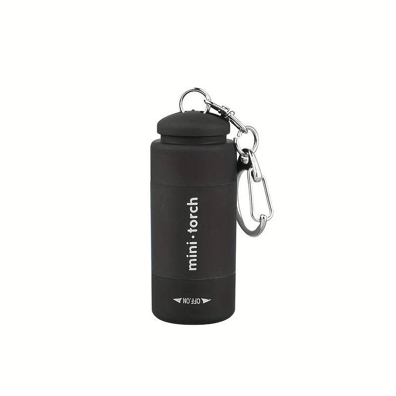 1pc Modern Mini Handheld USB Charging Flashlight Plastic Rotate to Open Adjustable Battery Powered