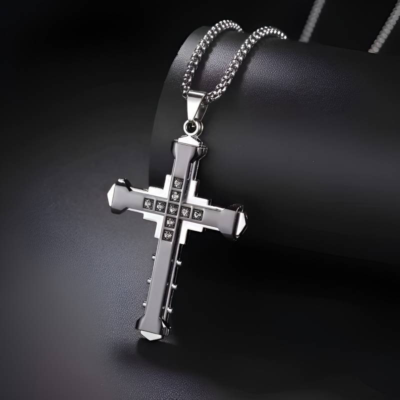 1 Piece Black Jesus Theme Pendant