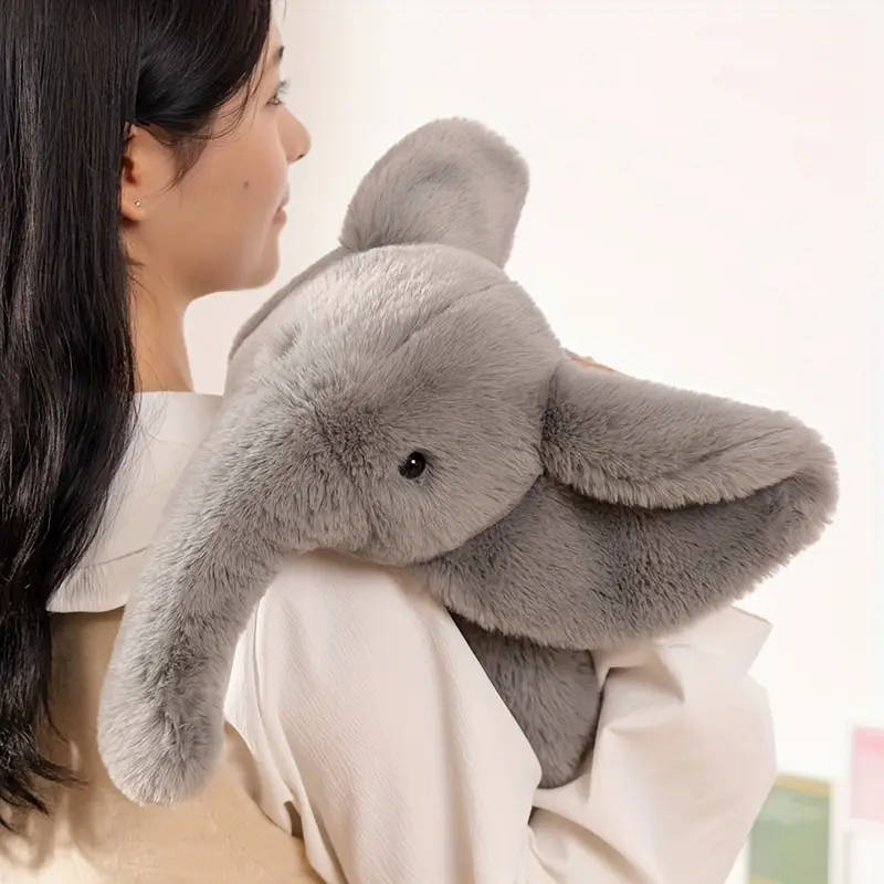 Super Soft Plush Elephant Toy Brown