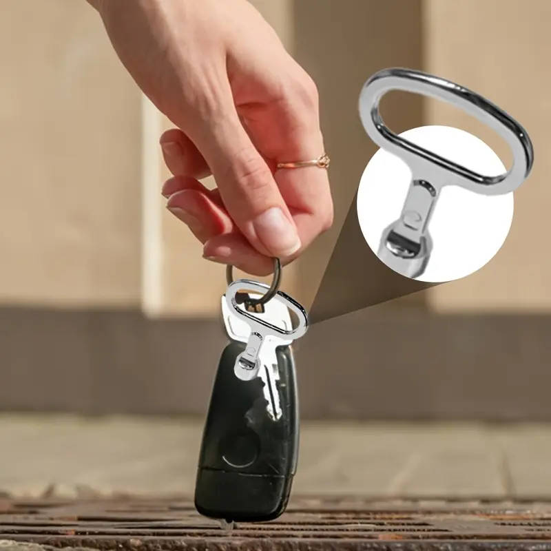 1pc Universal Triangular Key Wrench Metal Multifunctional Elevator Cabinet Switch Key for Train Cont