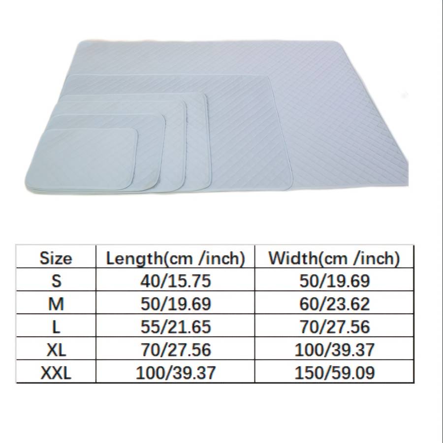 1piece Ice Silk Checkered Pad   Blue Cooling Pad